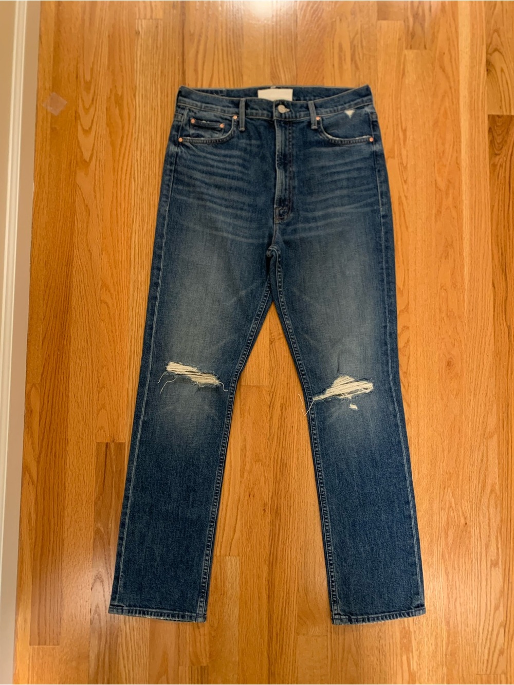 MOTHER The High Waisted Rider Skimp Jeans "Playing With Scissors" size 31